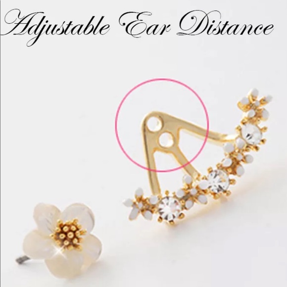 Daisy Flower Earring Studs Silver Plated Gold NEW - Picture 5 of 7